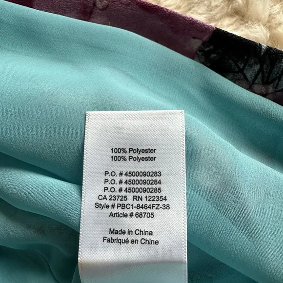 Babaton Floral Pink and Blue Shift Dress - Picture 6 of 7